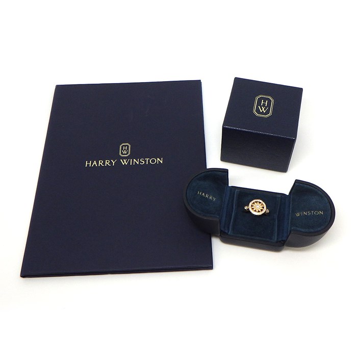 ハリーウィンストン HARRY WINSTON リング ゲート コレクション FRDRRD1MWG ロゼット サークル 31ポイント ダイヤモンド 計0.40ct K18PG 12.5号 【箱・保付き】 【中古】