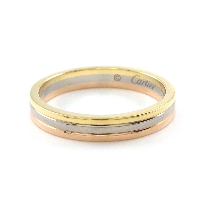 カルティエ Cartier リング ルイ カルティエ B4052257 ウェディング スリーカラー K18YG K18PG K18WG 17号 / #57 【中古】