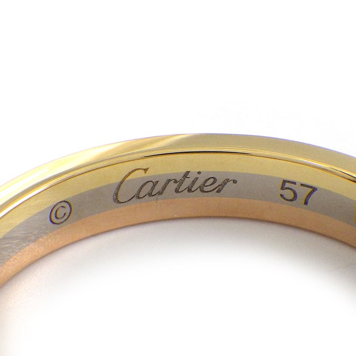 カルティエ Cartier リング ルイ カルティエ B4052257 ウェディング スリーカラー K18YG K18PG K18WG 17号 / #57 【中古】