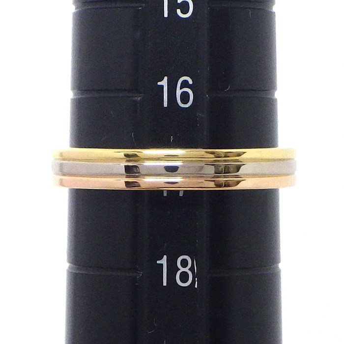 カルティエ Cartier リング ルイ カルティエ B4052257 ウェディング スリーカラー K18YG K18PG K18WG 17号 / #57 【中古】