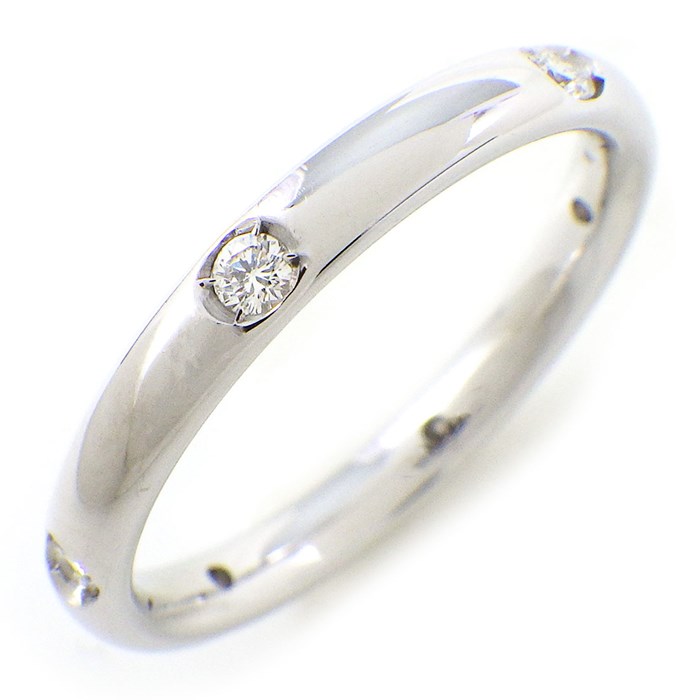 ポメラート Pomellato リング ルッチョレ 6ポイント ダイヤモンド K18WG 8号 【中古】