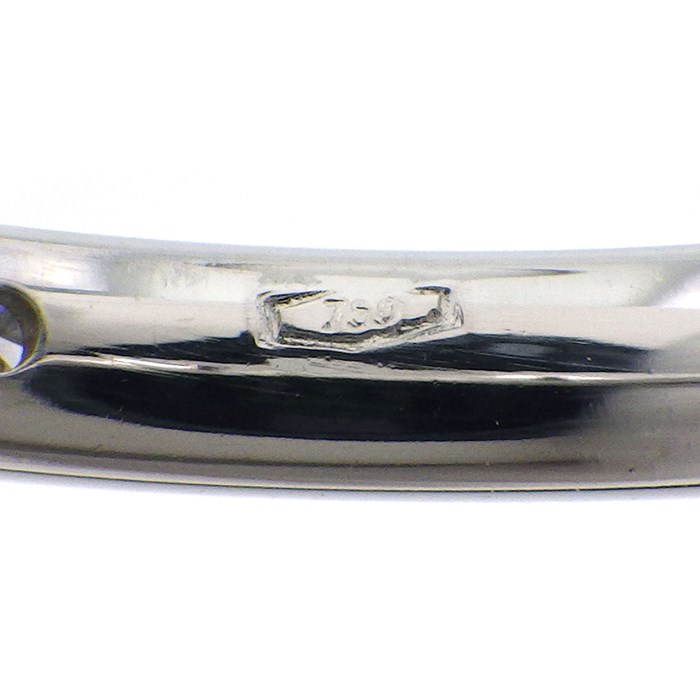 ポメラート Pomellato リング ルッチョレ 6ポイント ダイヤモンド K18WG 8号 【中古】