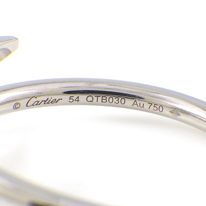 カルティエ Cartier リング ジュスト アン クル SM B4226054 釘モチーフ K18WG 14号 / #54 【中古】