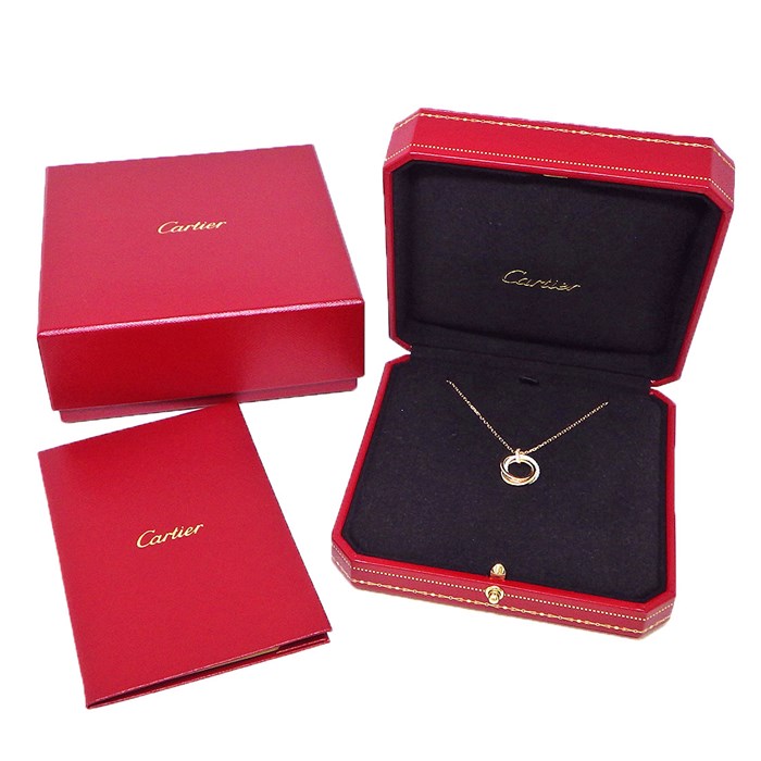 Cartier トリニティ ネックレス⭐︎箱、保証書付 CRB7224810 - トリニティ ネックレス、セラミック、ダイヤモンド