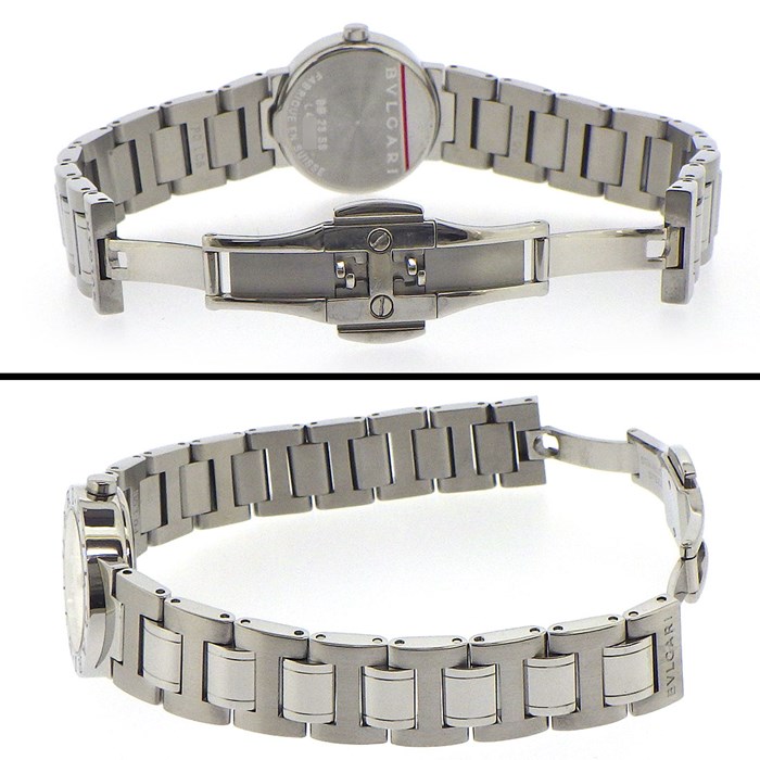 ブルガリ BVLGARI 腕時計 ブルガリブルガリ BB23SS 12ポイント ダイヤインデックス ホワイトギョーシェ文字盤 SS クオーツアナログ 【中古】