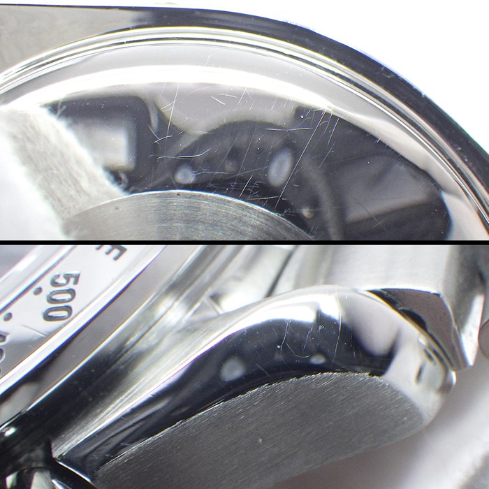 オメガ OMEGA 腕時計 スピードマスター デイデイト 3523.50 日本限定モデル トリプルカレンダー クロノグラフ タキメーター スモールセコンド GMT ブラック文字盤 SS 自動巻き 【中古】