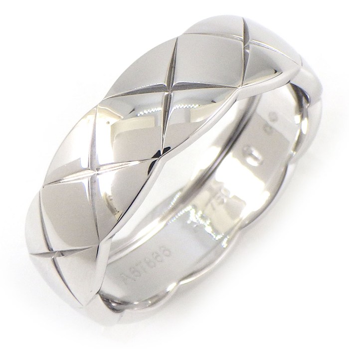 シャネル CHANEL リング ココクラッシュ ミディアム MM J10570 K18WG 21.5号 / #62 【箱・保付き】 【中古】