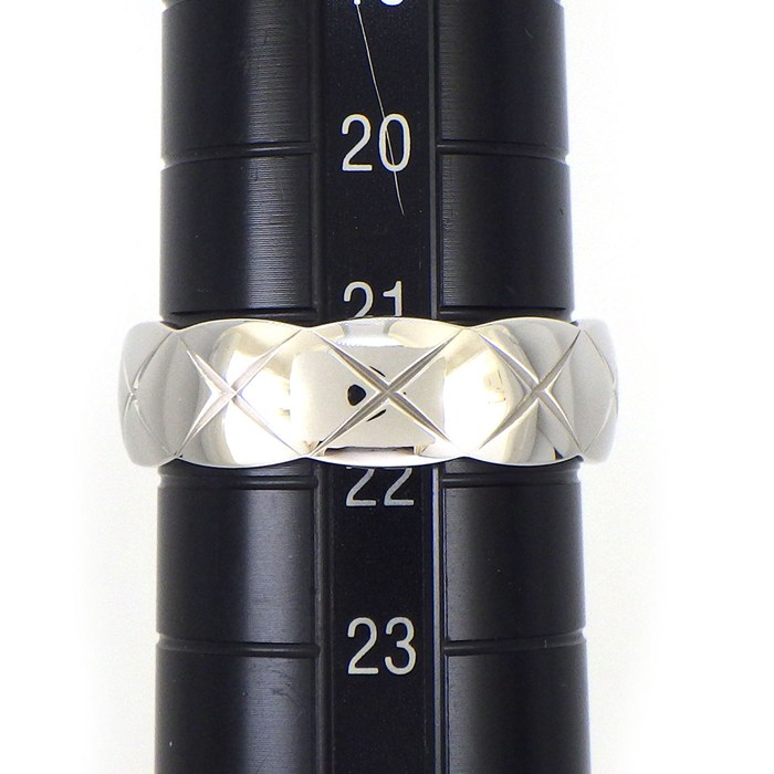 シャネル CHANEL リング ココクラッシュ ミディアム MM J10570 K18WG 21.5号 / #62 【箱・保付き】 【中古】