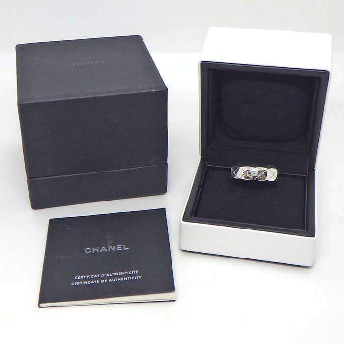 シャネル CHANEL リング ココクラッシュ ミディアム MM J10570 K18WG 21.5号 / #62 【箱・保付き】 【中古】