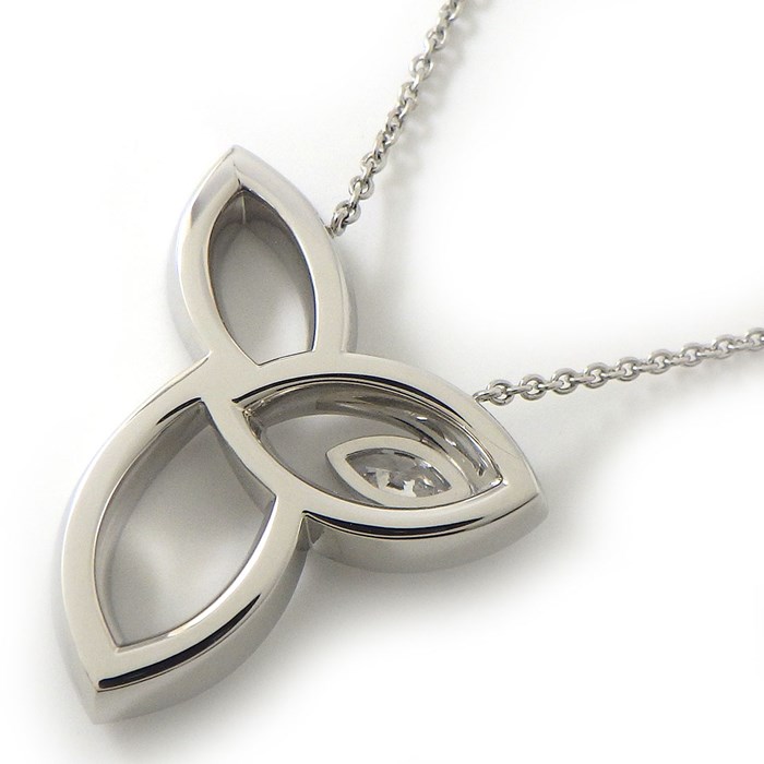 ハリーウィンストン HARRY WINSTON ネックレス リリークラスター PEDPMQRFLC 1ポイント マーキスカット ダイヤモンド 45ポイント ラウンドカット ダイヤモンド 計0.68ct PT950 【中古】