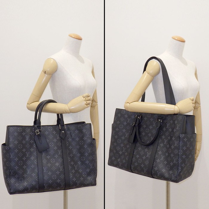 ルイ・ヴィトン LOUIS VUITTON トートバッグ/ビジネスバッグ サックプラ 24H M46451 モノグラム・エクリプス レザー シルバー金具 【中古】