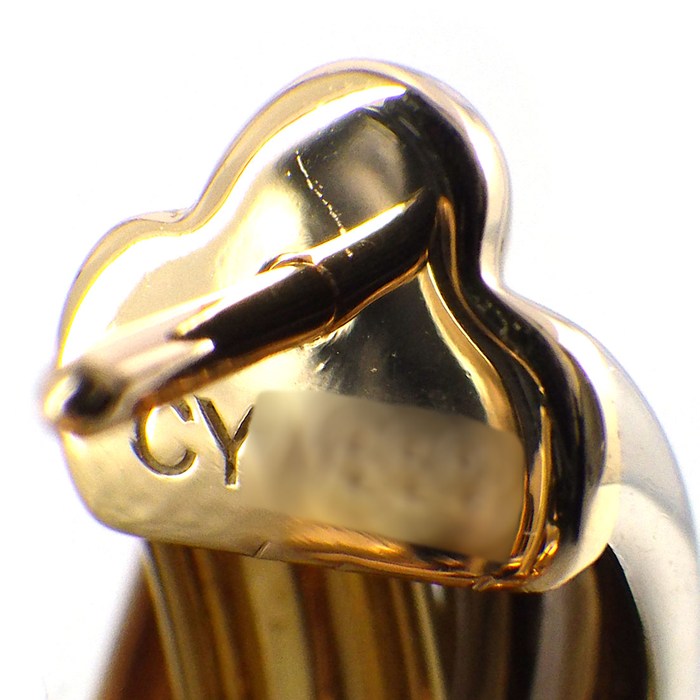 カルティエ Cartier ピアス トリニティ フープ スリーカラー K18PG K18WG K18YG 【箱・保付き】 【中古】