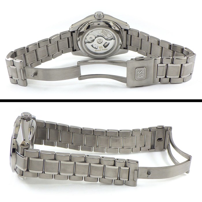 グランドセイコー Grand Seiko 腕時計 メカニカルハイビート SBGJ213/9S86-0OA0 マスターショップ限定 ブラック文字盤 デイト 裏スケ GMT SS 自動巻き 【中古】