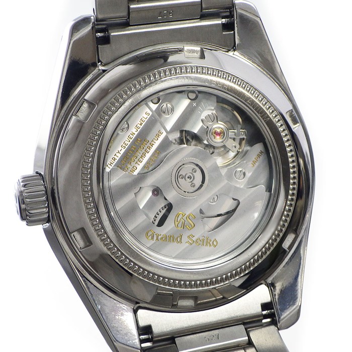グランドセイコー Grand Seiko 腕時計 メカニカルハイビート SBGJ213/9S86-0OA0 マスターショップ限定 ブラック文字盤 デイト 裏スケ GMT SS 自動巻き 【中古】