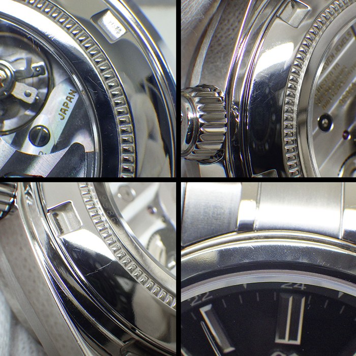 グランドセイコー Grand Seiko 腕時計 メカニカルハイビート SBGJ213/9S86-0OA0 マスターショップ限定 ブラック文字盤 デイト 裏スケ GMT SS 自動巻き 【中古】