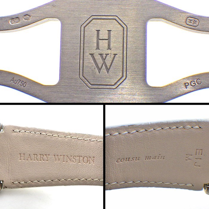 ハリーウィンストン HARRY WINSTON 腕時計 オーシャン バイレトログラード OCEABI42WW001 世界20本限定 デイト スモセコ ジャンピングアワー ダイヤベゼル/ラグ/尾錠 スケルトン K18WG アリゲーターレザー 自動巻き 【箱・保付き】 【中古】