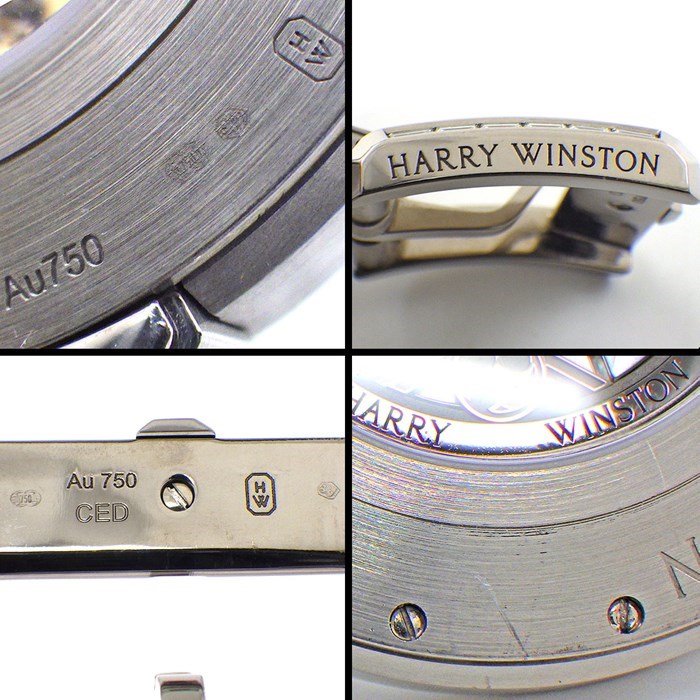 ハリーウィンストン HARRY WINSTON 腕時計 オーシャン バイレトログラード OCEABI42WW001 世界20本限定 デイト スモセコ ジャンピングアワー ダイヤベゼル/ラグ/尾錠 スケルトン K18WG アリゲーターレザー 自動巻き 【箱・保付き】 【中古】