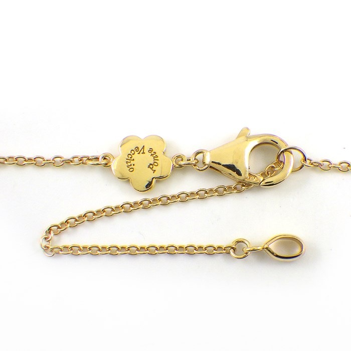 ポンテヴェキオ Ponte Vecchio ネックレス イニシャル Y モチーフ パヴェ ダイヤモンド 計0.15ct K18YG 【中古】