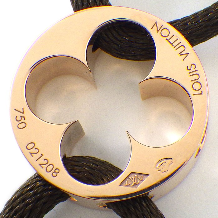 ルイ・ヴィトン LOUIS VUITTON ブレスレット ブラスレ リヤン アンプラント モノグラム フラワー K18PG 【中古】