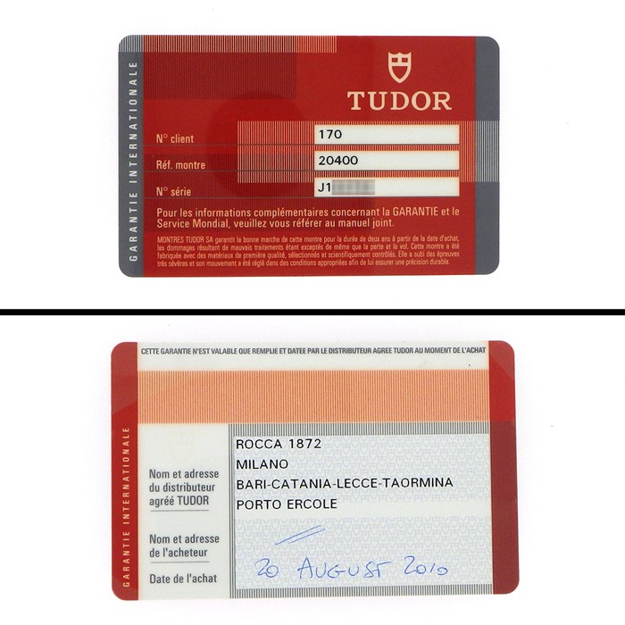 チューダー(チュードル) TUDOR 腕時計 アイコノート 20400 クロノグラフ GMT デイト タキメーター スモールセコンド サンレイ シルバー文字盤 SS 自動巻き 【中古】