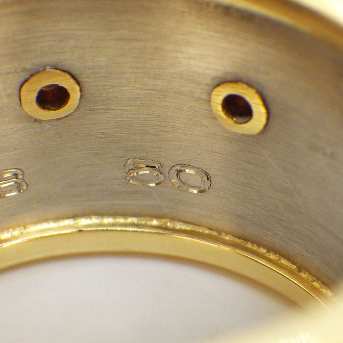 カルティエ Cartier リング マハンゴ パンサーモチーフ K18YG K18WG 9号 / #50 【中古】