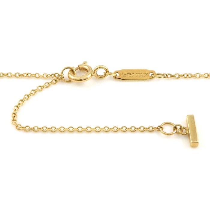  ティファニー Tiffany & Co. ネックレス Tスマイル スモール 60011679 K18YG 【中古】
