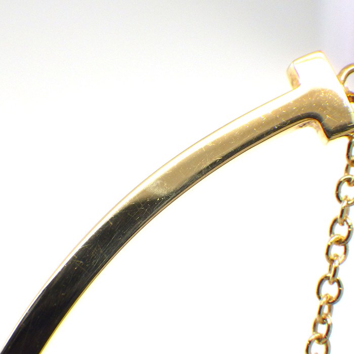  ティファニー Tiffany & Co. ネックレス Tスマイル スモール 60011679 K18YG 【中古】