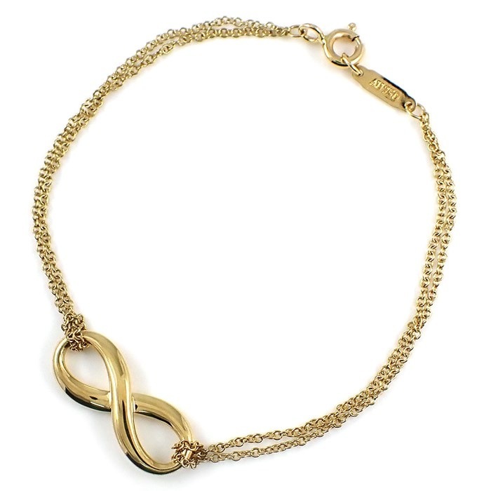 TIFFANY☆ティファニー☆インフィニティ ダブルチェーンブレス 美品