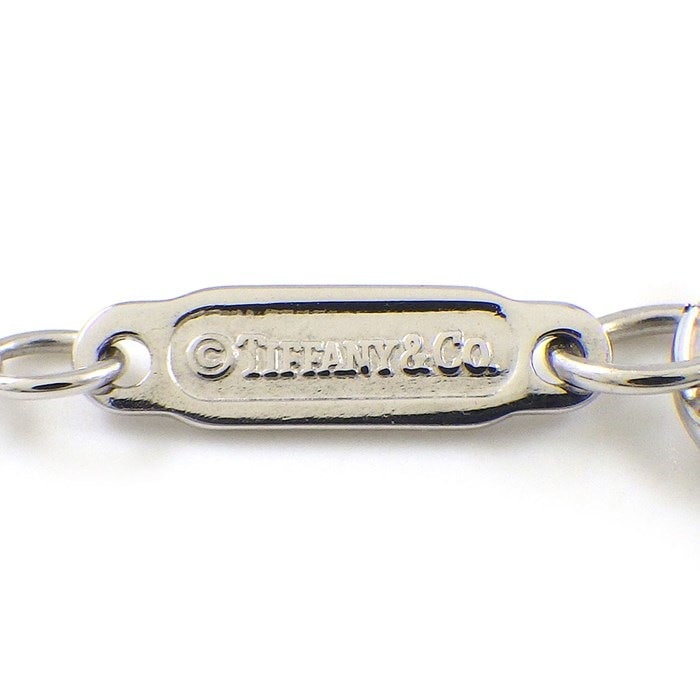 ティファニー Tiffany & Co. ネックレス アリア 3ポイント アクアマリン K18WG 【中古】