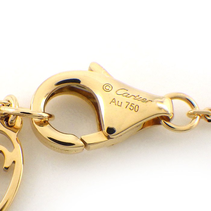 カルティエ Cartier ネックレス ダムール XS ディアマン レジェ B7224517 1ポイント ダイヤモンド 0.04ct K18YG 【箱・保付き】 【中古】