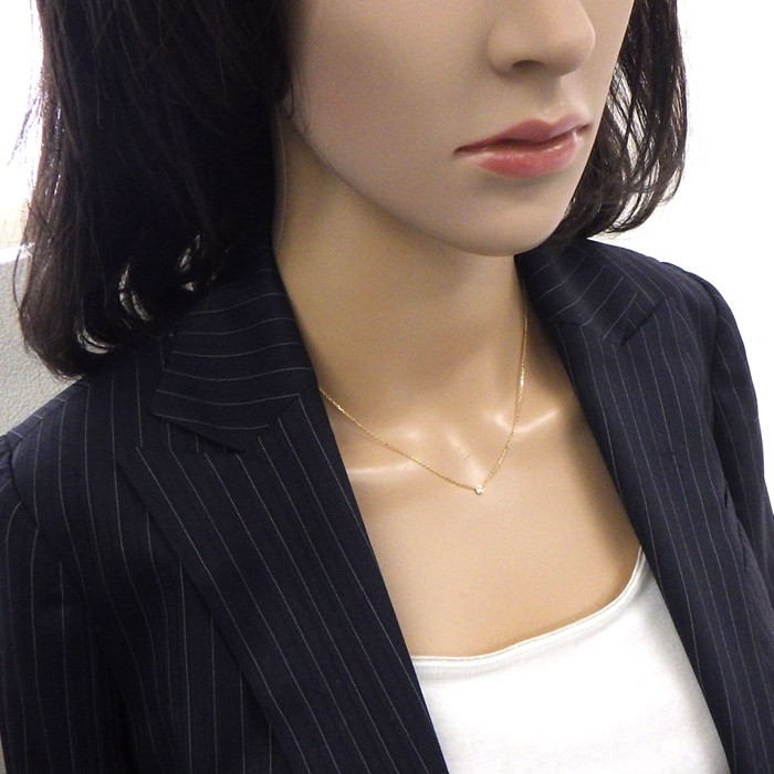 カルティエ Cartier ネックレス ダムール XS ディアマン レジェ B7224517 1ポイント ダイヤモンド 0.04ct K18YG 【箱・保付き】 【中古】