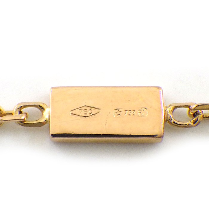 グッチ GUCCI ネックレス セパレートクロス K18PG 【中古】