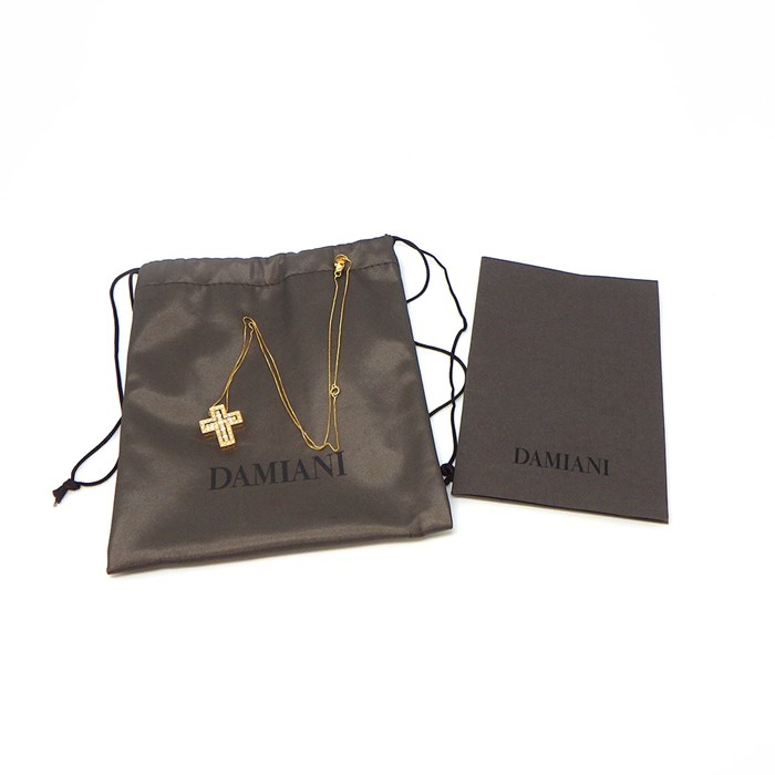 ダミアーニ DAMIANI ネックレス ベルエポック S 20053692 クロス パヴェ ダイヤモンド 計0.61ct K18PG 【中古】