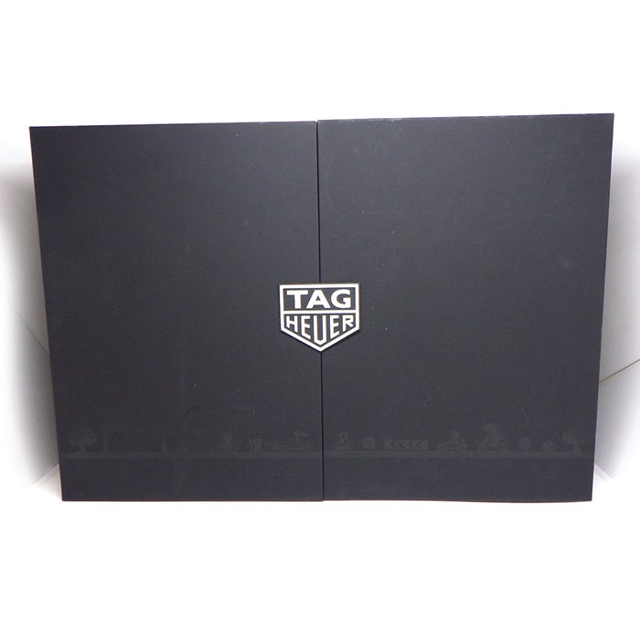 タグ・ホイヤー TAG Heuer 腕時計 フォーミュラ1 キャリバー16 マリオカート コラボ CAZ201E.FC6517 世界3000本 限定モデル ブラック文字盤 クロノグラフ 夜光インデックス スモールセコンド デイト セラミック ブラック レザーベルト SS 自動巻き 【箱・保付き】 【中古】