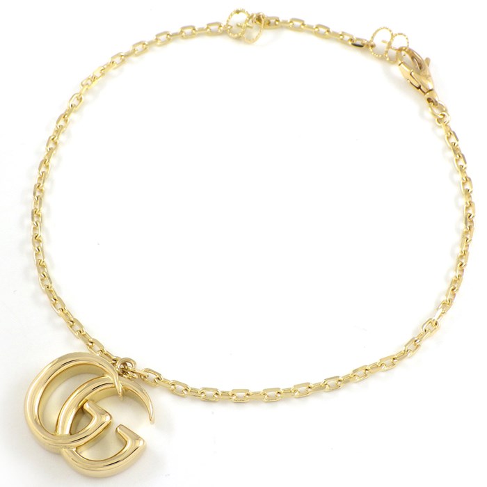 グッチ GUCCI ブレスレット GG ランニング ロゴ K18YG 【中古】