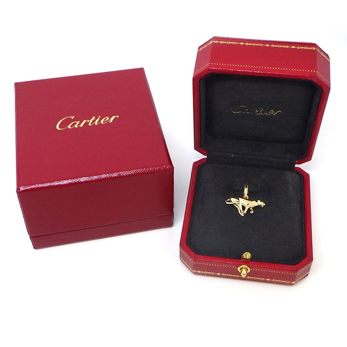 カルティエ Cartier チャーム ペンダントトップ パンテール パンサー モチーフ K18YG 【中古】