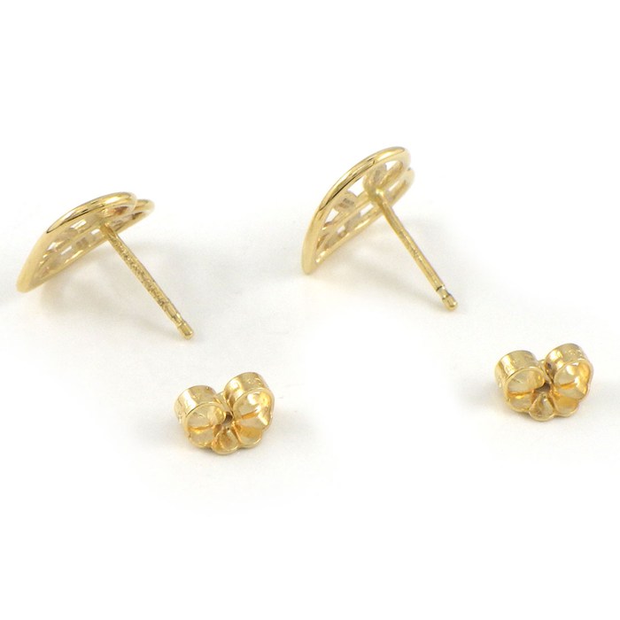 ティファニー Tiffany & Co. ピアス ハート リーフ K18YG 【中古】