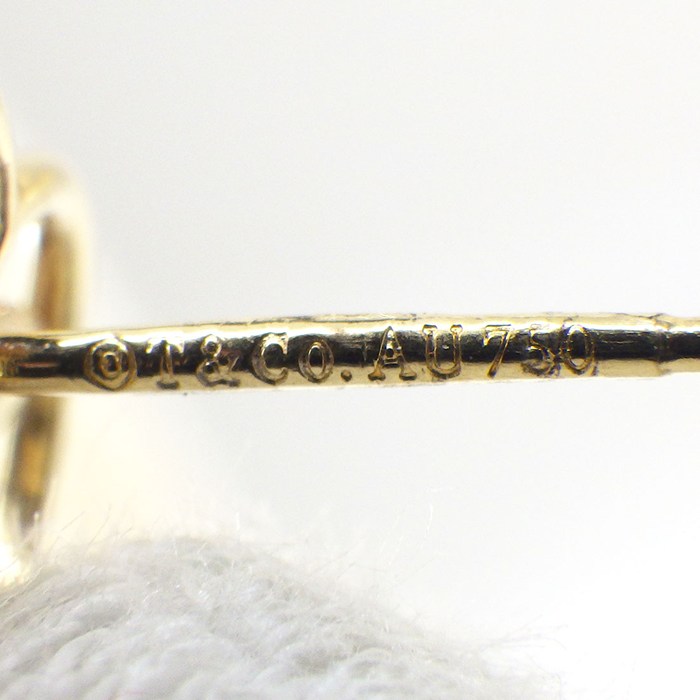 ティファニー Tiffany & Co. ピアス ハート リーフ K18YG 【中古】