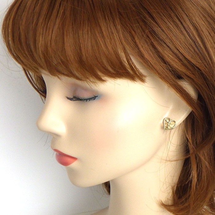 ティファニー Tiffany & Co. ピアス ハート リーフ K18YG 【中古】