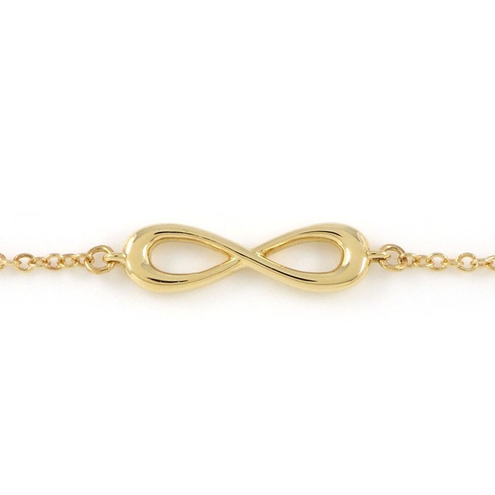  ティファニー Tiffany & Co. ブレスレット インフィニティ エンドレス K18YG 【中古】