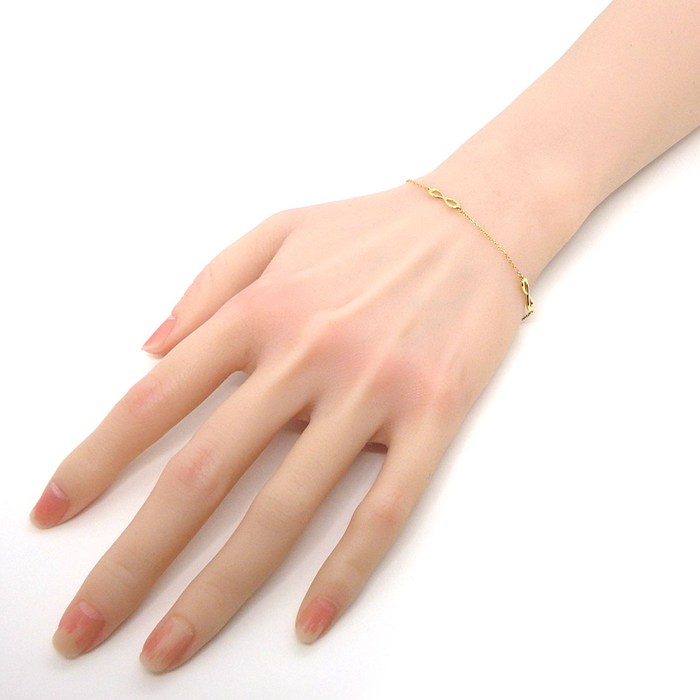  ティファニー Tiffany & Co. ブレスレット インフィニティ エンドレス K18YG 【中古】