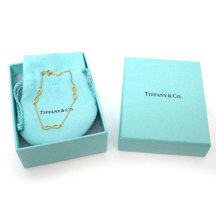  ティファニー Tiffany & Co. ブレスレット インフィニティ エンドレス K18YG 【中古】