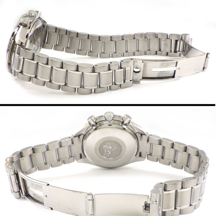オメガ OMEGA 腕時計 スピードマスター デイデイト 3523.30 クロノグラフ タキメーター スモールセコンド 夜光インデックス 夜光針 サンレイ シルバー文字盤 SS 自動巻き 【箱・保付き】 【中古】