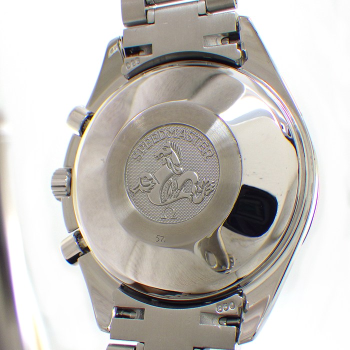 オメガ OMEGA 腕時計 スピードマスター デイデイト 3523.30 クロノグラフ タキメーター スモールセコンド 夜光インデックス 夜光針 サンレイ シルバー文字盤 SS 自動巻き 【箱・保付き】 【中古】