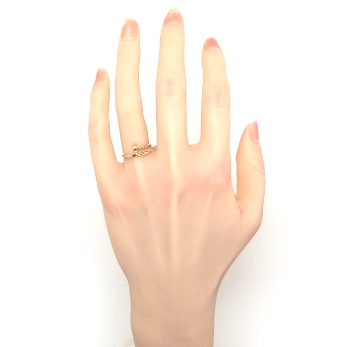  カルティエ Cartier リング ジュスト アン クル SM B4225846 釘モチーフ K18PG 6号 / #46 【中古】