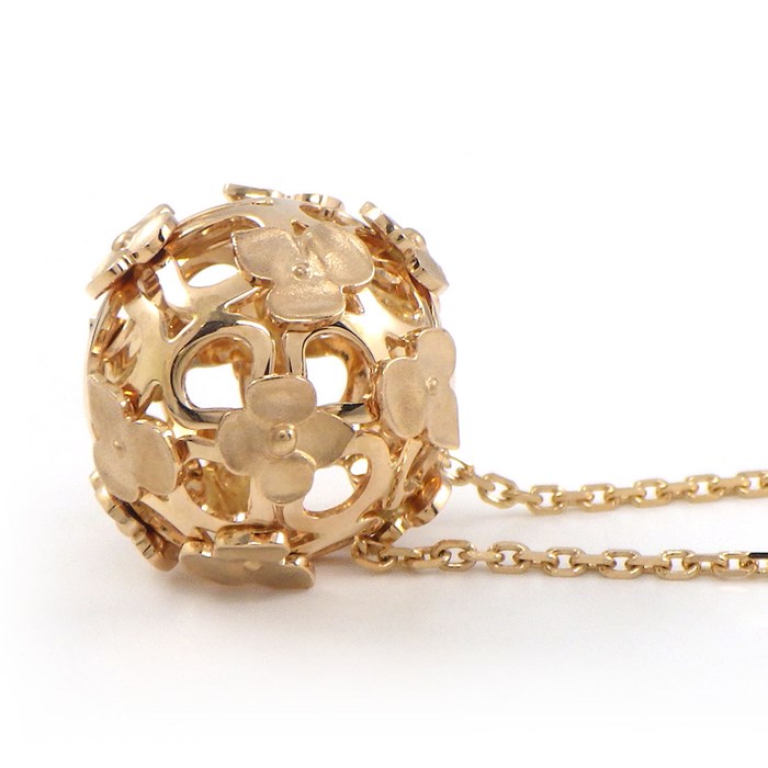 ショーメ Chaumet ロングネックレス オルタンシア 紫陽花 ボール