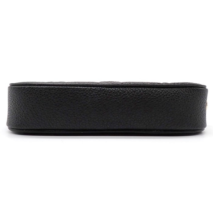 ルイ・ヴィトン Louis Vuitton ハンドバッグ LV×TM ミニ ポシェット アクセソワール M13824 ブラック モノグラム アンプラント ゴールド金具 【中古】