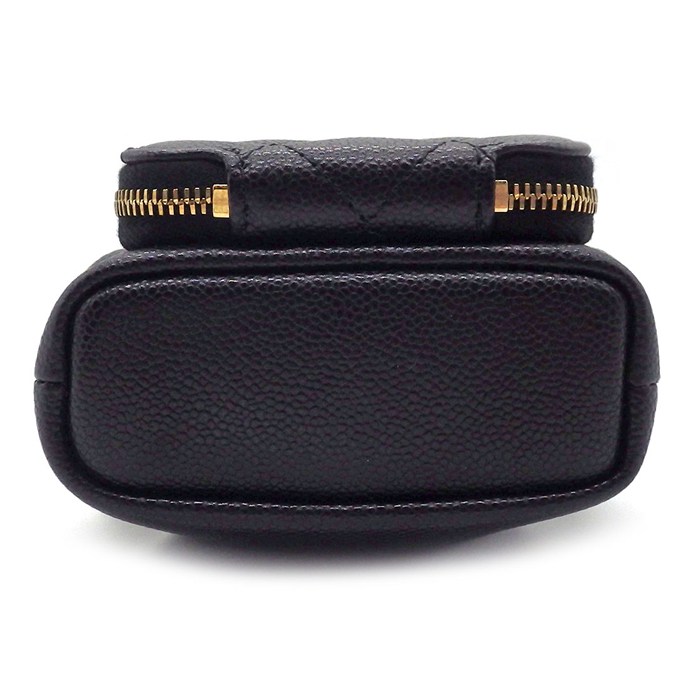 シャネル CHANEL ショルダーバッグ マトラッセ バケットバッグ ミニ AP2913 ブラック ボルドー グレインド カーフスキン ゴールド金具 【中古】