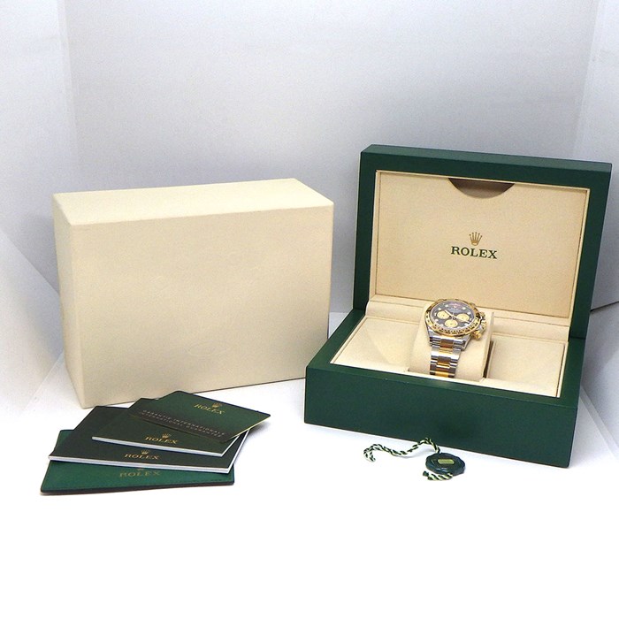 ロレックス Rolex 腕時計 コスモグラフ デイトナ 116503NG クロノグラフ タキメーター スモールセコンド ロレゾール 8ポイント ダイヤモンド インデックス ブラックシェル 文字盤 K18YG SS 自動巻き 【箱・保付き】 【中古】