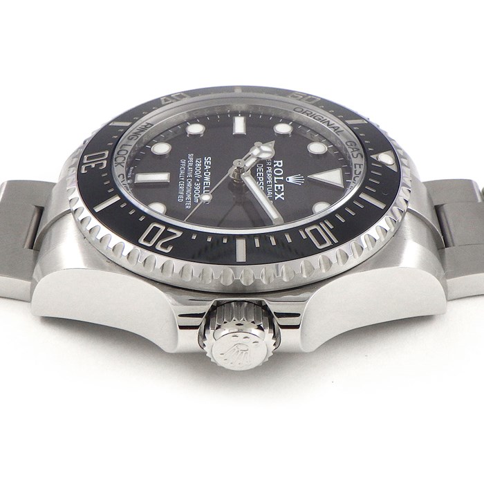 ロレックス Rolex 腕時計 シードゥエラーディープシー 136660 ブラック文字盤 黒 カレンダー 夜光インデックス 回転ベゼル オイスタースチール SS 自動巻き 【中古】